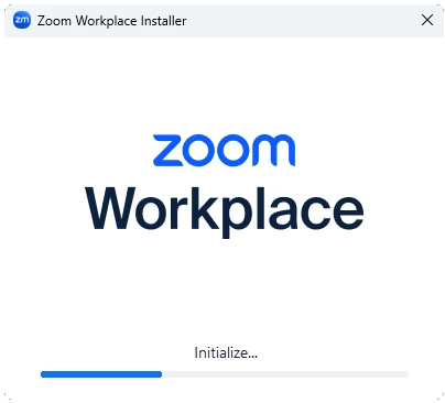Запуск установки Zoom