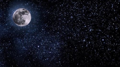 canva blue stars and moon galaxy zoom virtual background