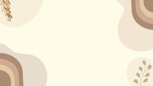 canva brown cute organic minimalist zoom virtual background