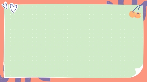 canva orange and green cute zoom virtual background